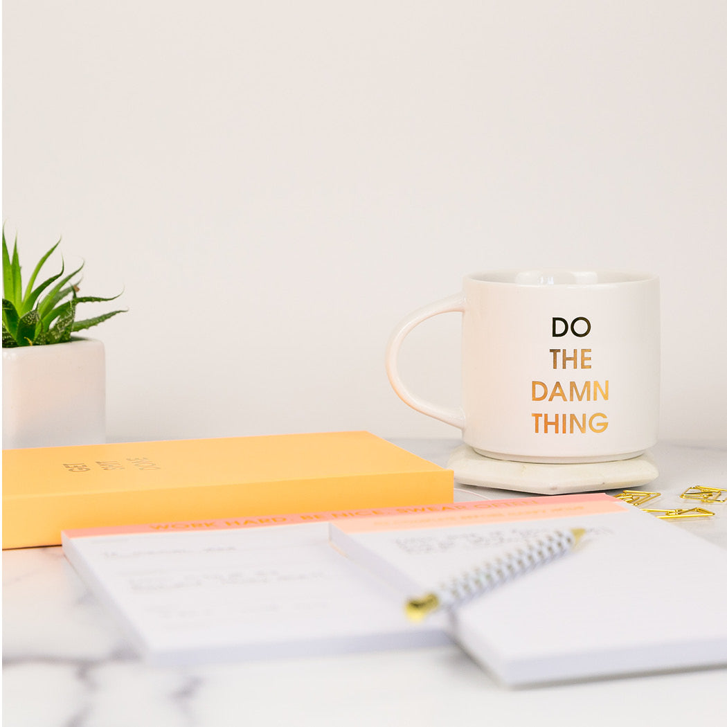 Do The Damn Thing - Gold Foil Metallic Mug