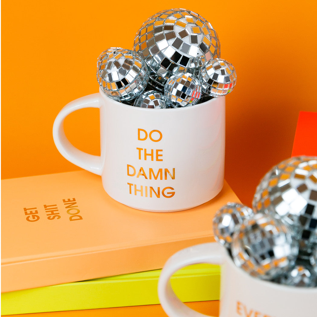Do The Damn Thing - Gold Foil Metallic Mug