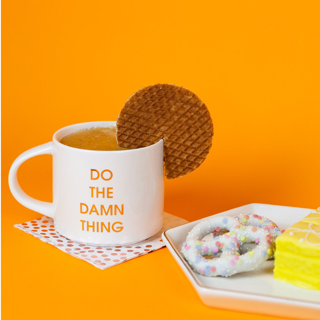 Do The Damn Thing - Gold Foil Metallic Mug