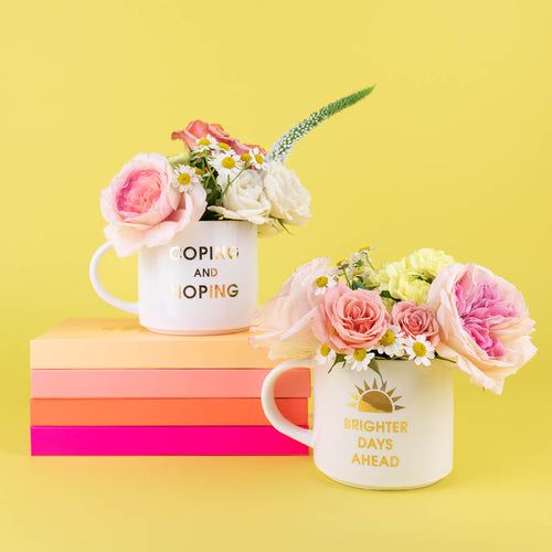 Brighter Days Ahead - Gold Foil Metallic Mug