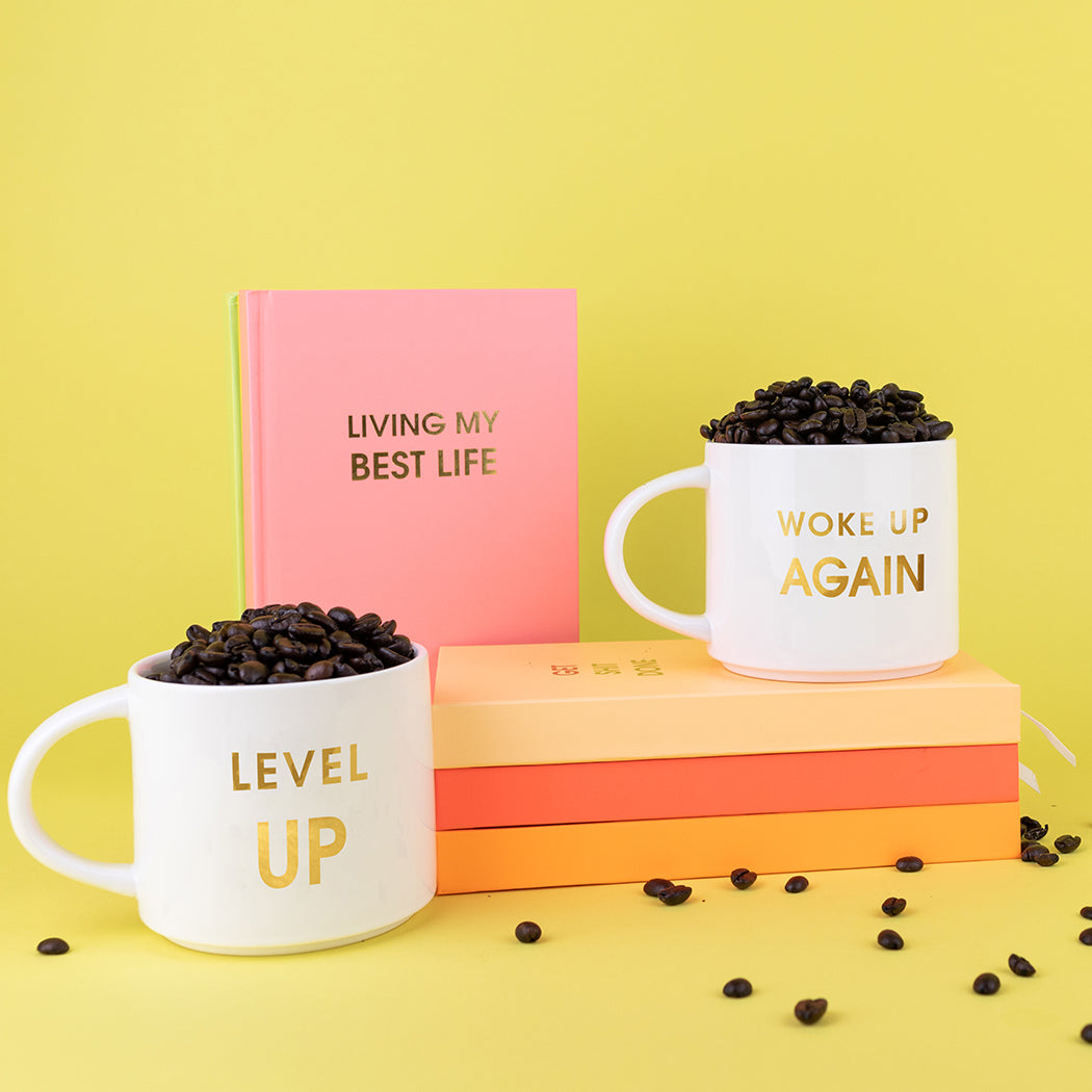 Level Up - Gold Foil Metallic Mug