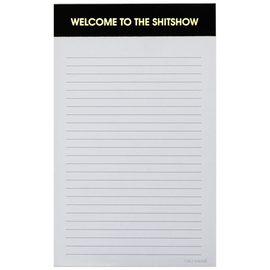 Welcome To the Shitshow  - Lined Notepad