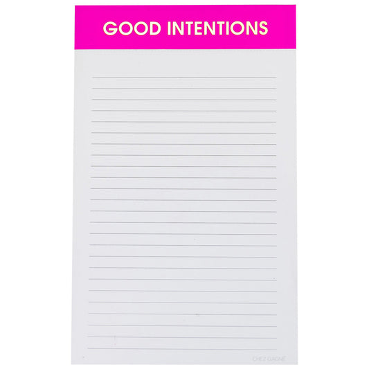 Good Intentions - Lined Notepad