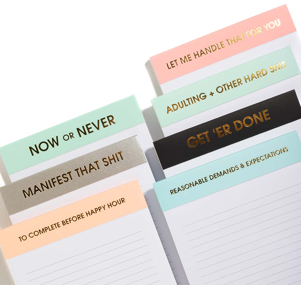 Adulting + Other Hard Shit - Lined Notepad