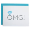 OMG! Engagement - Letterpress Card