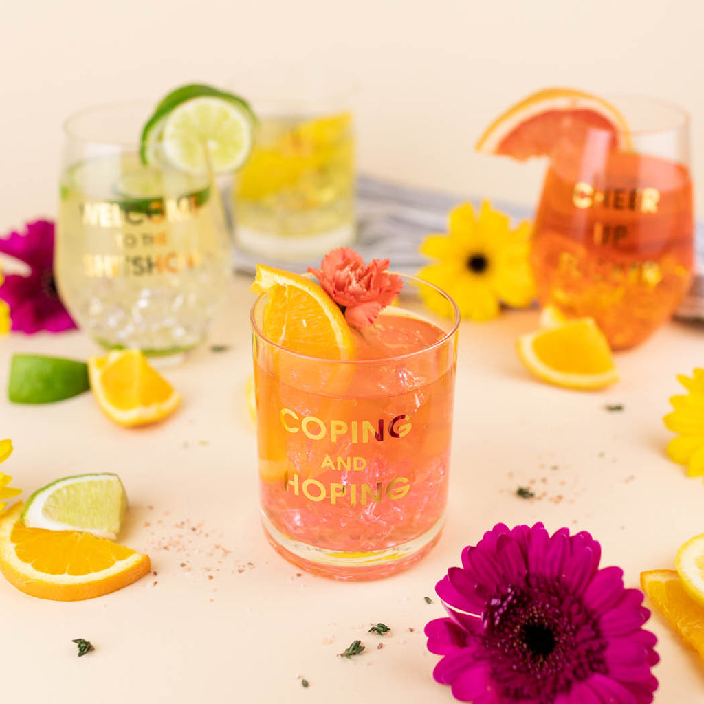 Coping and Hoping - Rocks Glass