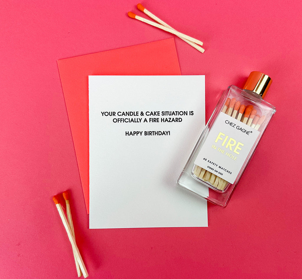 Fire in the Hole - Glass Bottle Safety Matches