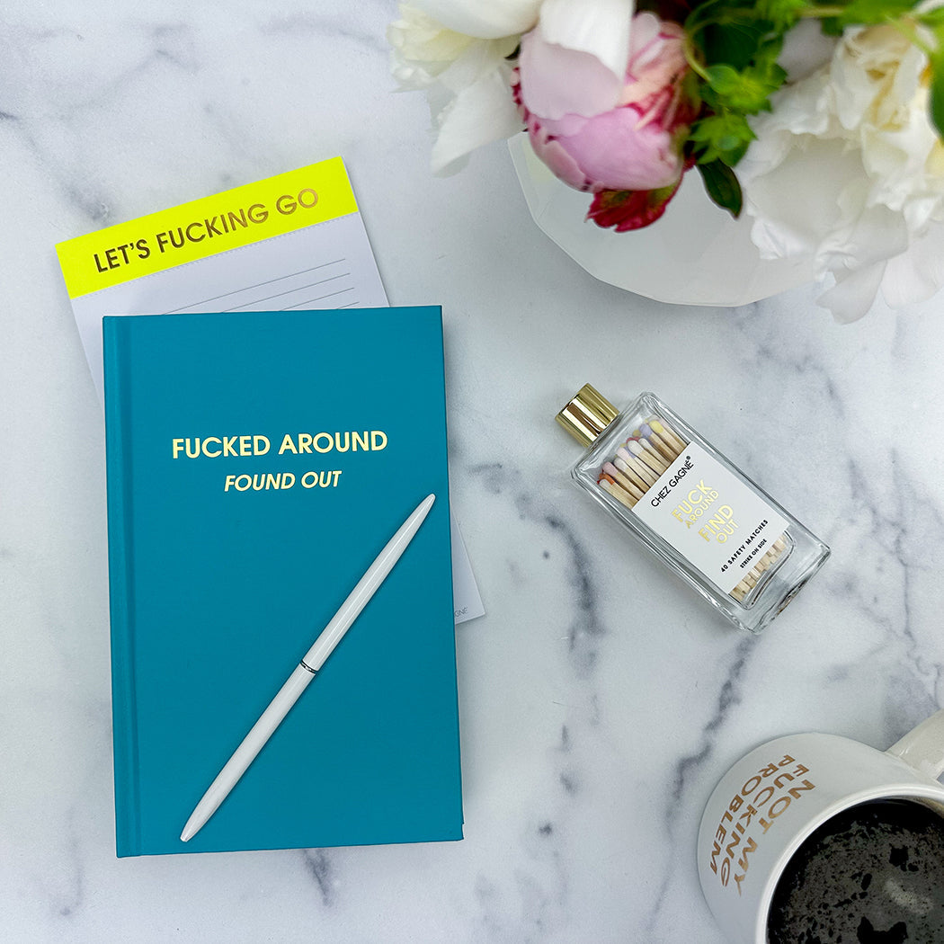 Fuck Around. Find Out. - Glass Bottle Safety Matches