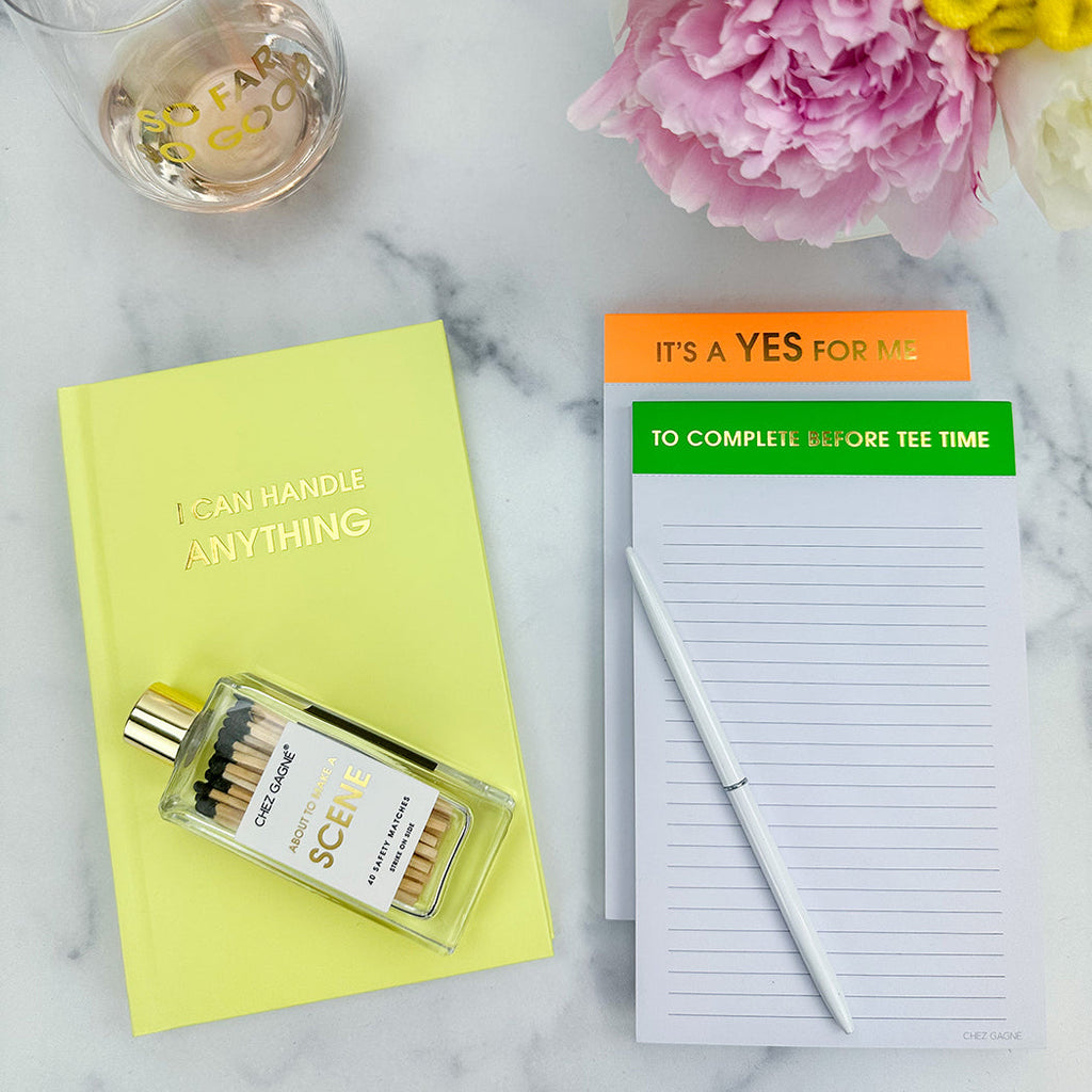To Complete Before Tee Time - Lined Notepad