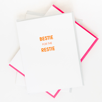 Bestie for the Restie - Letterpress Card